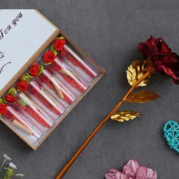 eCraftIndia Red & Yellow 2 Pcs Valentine Gift Set-picture-29