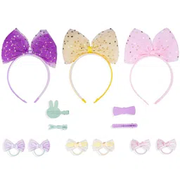 HAIR DRAMA CO. Girls Set of 13 Embellished Hair Accessory Set-picture-57