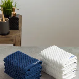 Nautica Set Of 8 Solid 600 GSM Cotton Face Towel Set-picture-17