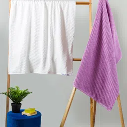 Nautica Set Of 2 Solid Pure Cotton 600 GSM Bath Towels-image-27