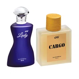CFS Set Of 2 Cargo Khaki Eau De Perfume & Lady Long Lasting Perfume - 100ml Each-picture-37