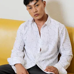 Campus Sutra Classic Abstract Printed Casual Shirt-picture-29