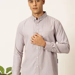 Metronaut Men Premium Slim Fit Micro Checks Opaque Checked Casual Shirt-image-74