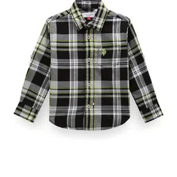 U.S. Polo Assn. Kids Boys Classic Tartan Checked Pure Cotton Casual Shirt-picture-19