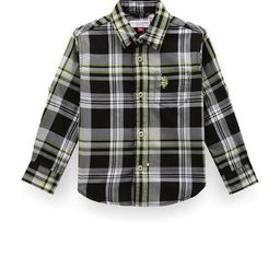 U.S. Polo Assn. Kids Boys Classic Tartan Checked Pure Cotton Casual Shirt-picture-22