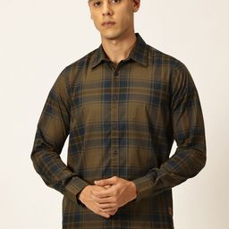 Provogue Classic Slim Fit Tartan Checks Pure Cotton Casual Shirt-picture-29