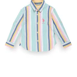 U.S. Polo Assn. Kids Boys Classic Striped Casual Pure Cotton Shirt-picture-35