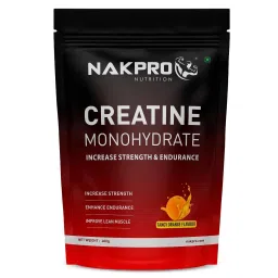 NAKPRO Micronised Creatine Monohydrate Powder (400g, Tangy Orange) | 3g Creatine/Serving-picture-26