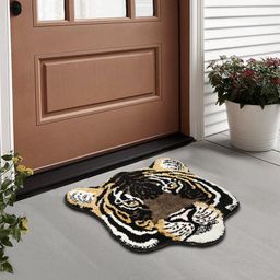FABINALIV Black Abstract Printed Doormat-picture-24