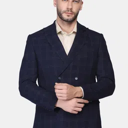 Blackberrys Men Checked Slim Fit Blazer-picture-25