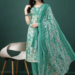 KALINI Floral Printed Kurta ,Trousers & Dupatta-picture-37