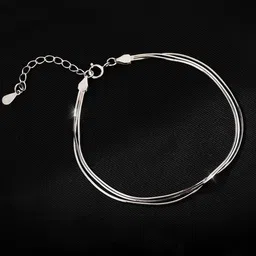 MYKI Women Silver-Plated Cubic Zirconia Charm Bracelet-picture-23