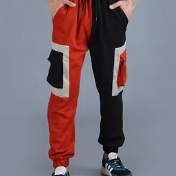 The Dance Bible Men Colourblocked Anti Odour Cotton Relaxed Baggy- Fit Joggers-picture-13