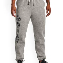 UNDER ARMOUR UA Project Rock Women Gym Fleece Printed Relaxed-Fit Joggers-picture-0