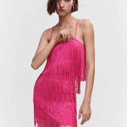 MANGO Fringe Bodycon Mini Dress-picture-14