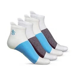 TalkingSox Unisex Pack Of 4 Colourblocked Soft Ankle-Length Socks-picture-37