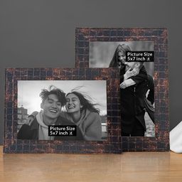 Art Street Black & Brown 2 Pieces Wooden Table Photo Frames-picture-47