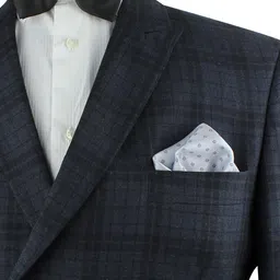 kavove KOVOVE Men Blue Polka Dot Printed Tie & Pocket Square image 5