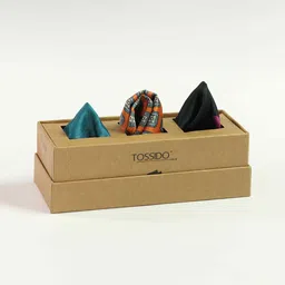 Tossido Pack Of 3 Printed Pocket Squares image 1