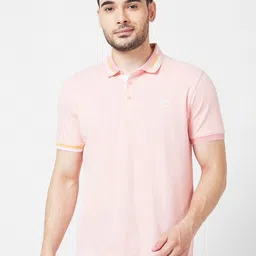 SPYKAR Polo Collar Slim Fit Cotton T-Shirt-image-80