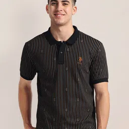 U.S. Polo Assn. Printed Polo Collar Cotton Slim Fit T-shirt-picture-26