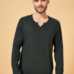 Urban Ranger by pantaloons Henley Neck Slim Fit T-shirt-picture-35