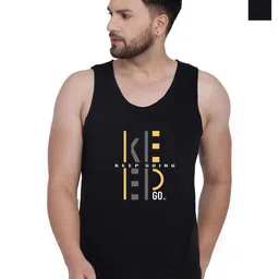 SLOWLORIS Men Typography 2 Printed V-Neck Raw Edge Slim Fit T-shirt image 1