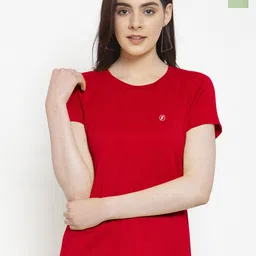 Friskers Pack Of 2 Round Neck Pure Cotton Slim Fit T-shirts-image-37