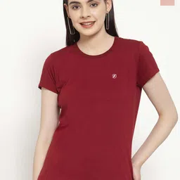 Friskers Pack Of 2 Slim Fit Round Neck Pure Cotton T-shirts-image-46