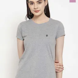 Friskers Pack Of 2 Round Neck Pure Cotton Slim Fit T-shirts-picture-14