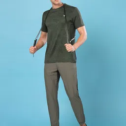 Technosport Self Design Crew Neck Rapid-Dry UPF50+ Sun Protection Slim Fit Sports T-shirt-picture-34