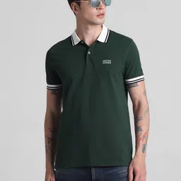 Jack & Jones Polo Collar Pure Cotton Slim Fit T-shirt-picture-44