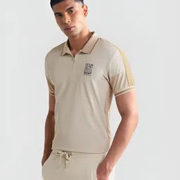 U.S. Polo Assn. Men Solid Polo Collar Slim Fit T-shirt-picture-33