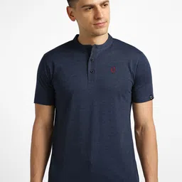 Urbano Fashion Mandarin Collar Cotton T-shirt-picture-31