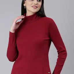 TWIN BIRDS Turtle Neck Ribbed T-shirt-picture-26