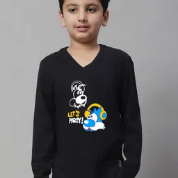 Friskers Boys Graphic Printed Slim Fit T-shirt image 1