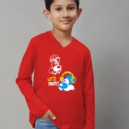 Friskers Boys Typography Printed Pure Cotton Slim Fit T-shirt-picture-18
