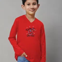 Friskers Boys Graphic Printed V-Neck Bio Wash Slim Fit Pure Cotton Sports T-shirt-picture-34
