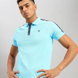 Technosport Polo Collar Anti Static Slim Fit Sports T-Shirt-picture-18
