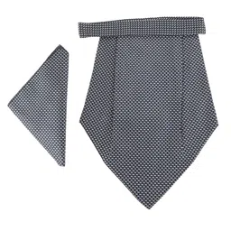 Alvaro Castagnino Blue & Grey Printed Microfiber Cravat With Pocket Square-picture-31