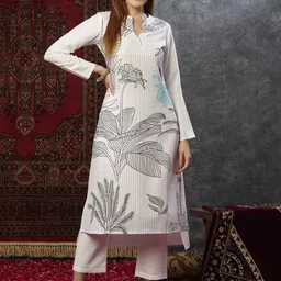 Anni Designer Ethnic Motifs Printed High-Low Straight Kurta With Palazzos-picture-35