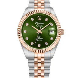 Alexandre Christie Women Stainless Steel Bracelet Style Straps Analogue Watch 5013LDBTRGN-image-93