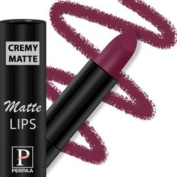 PERPAA Long Lasting & Waterproof Creamy Matte Lipstick With Vitamin E - Cherry Red 52-picture-15
