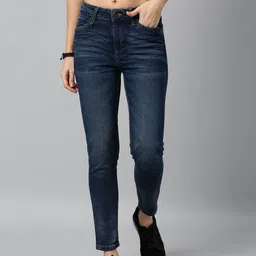 Roadster Women Blue Skinny Fit Mid-Rise Clean Look Stretchable Jeans-picture-23