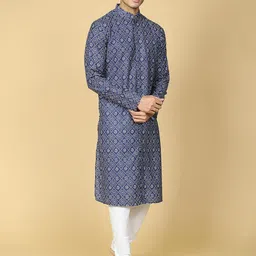 TABARD Ethnic Motifs Printed Regular Pure Cotton Kurta with Churidar-image-81