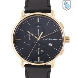 Calvin Klein Men Leather Strap Analogue Swiss Chronograph Watch 25000038-image-24