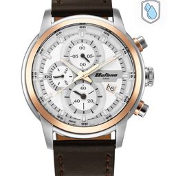 Titan Men Silver-Toned Dial & Brown Leather Straps Analogue Watch 90086KL02-picture-32