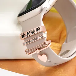 JOKER & WITCH Women Set Of 5 Stone-Studded Watch Charms image 1