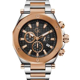GC Men Textured Dial & Stainless Steel Bracelet Style Straps Analogue Watch- Z18001G2MF-picture-10