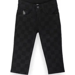 U.S. Polo Assn. Kids Boys Black Classic Slim Fit Stretchable Jeans-picture-26